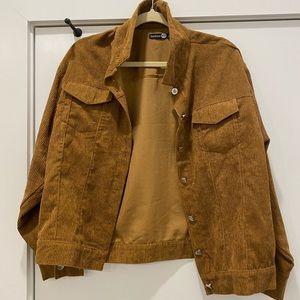 Boohoo brown lightweight jacket